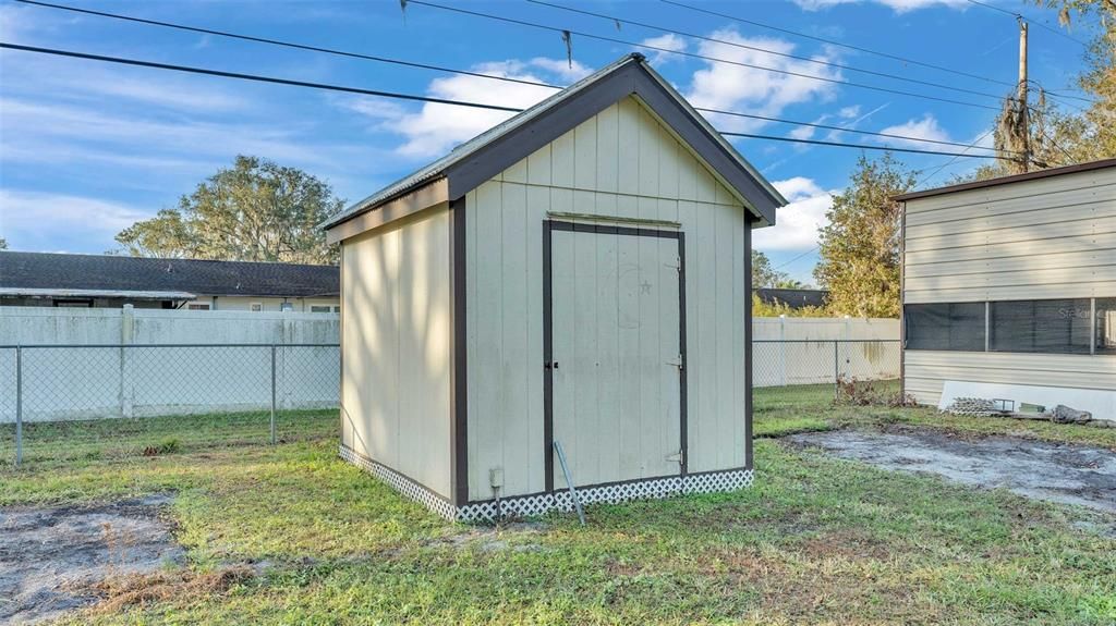 Rear Wood Shed