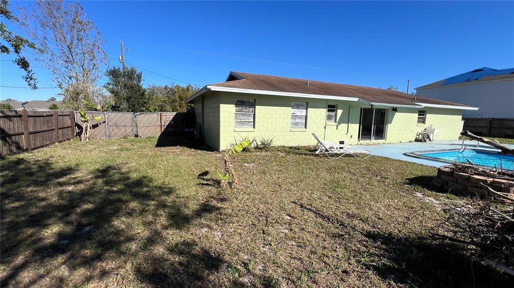 Rear of house