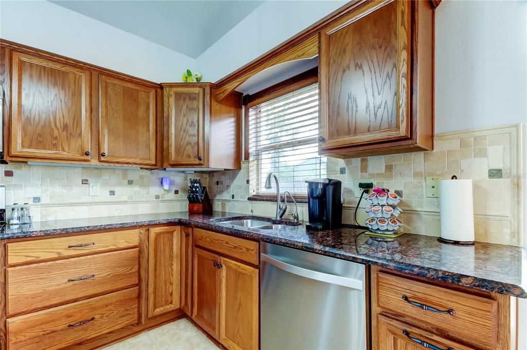 Spacious pantry area in the kitchen but can also put the washer/dryer back into this space.