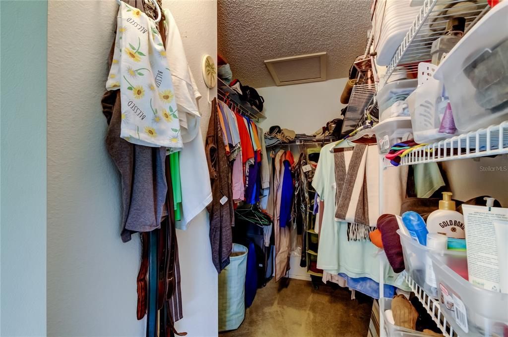 Primary walk in closet