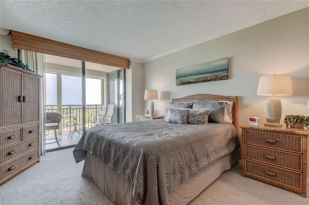 Master Bedroom with Sliders to the balcony