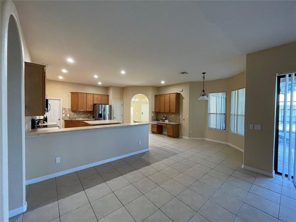 view of kitchen from living room