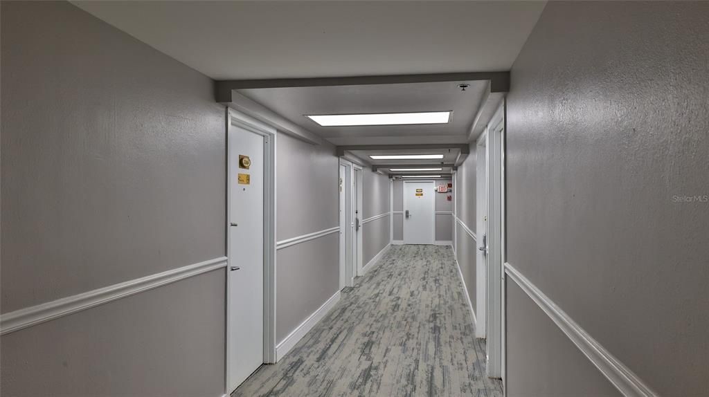 Updated hallways, one floor at a time