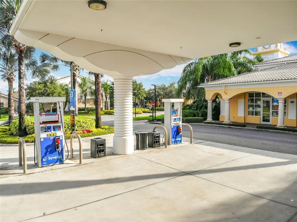 Community Gas station and stores