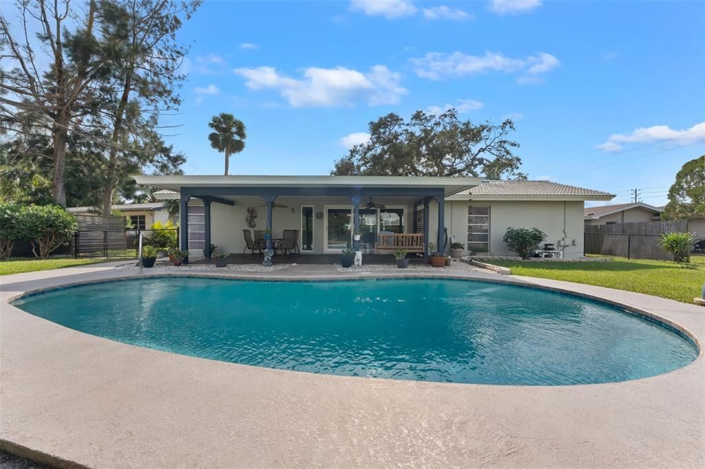 View of the Pool and Back Patio!