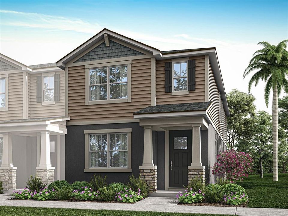 Architect's Rendering - Craftsman Elevation