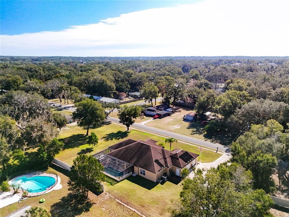 Aerial view of home