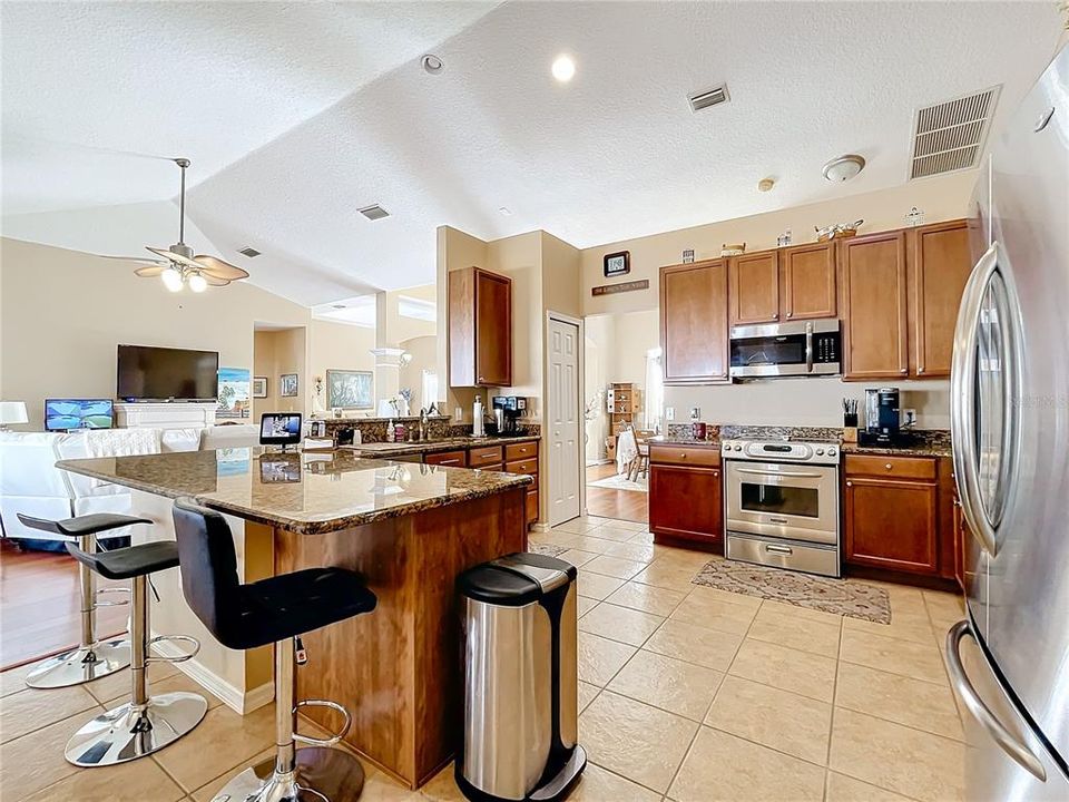 Kitchen with closet pantry