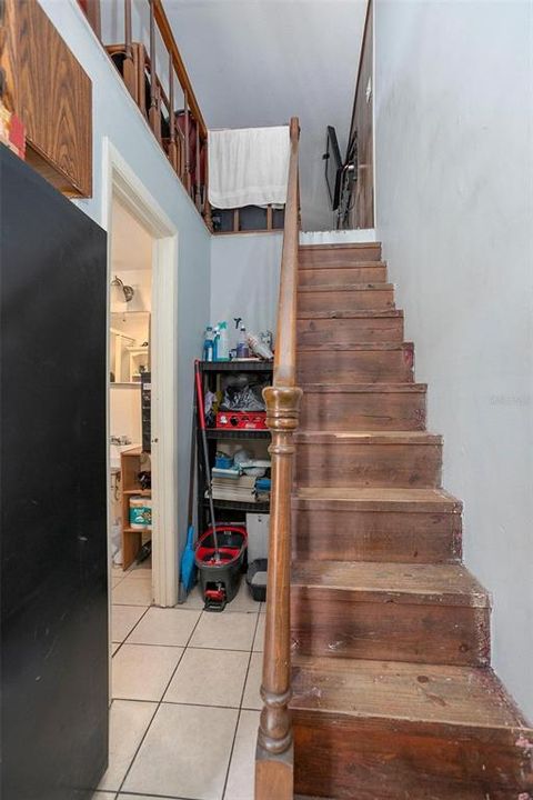 Apartment stairs to the loft