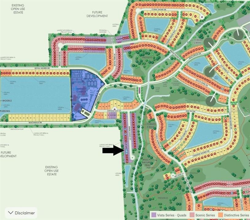 Site map: Lot 451 - Western facing lanai