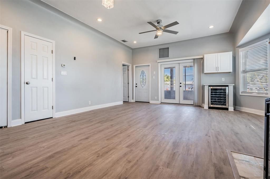 Living Room - French Doors to Patio