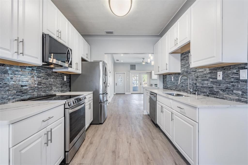 Kitchen - Living Room - Dining Room