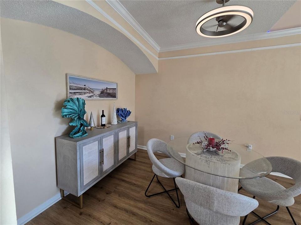 Nice Dining Area Modern Light Fixture