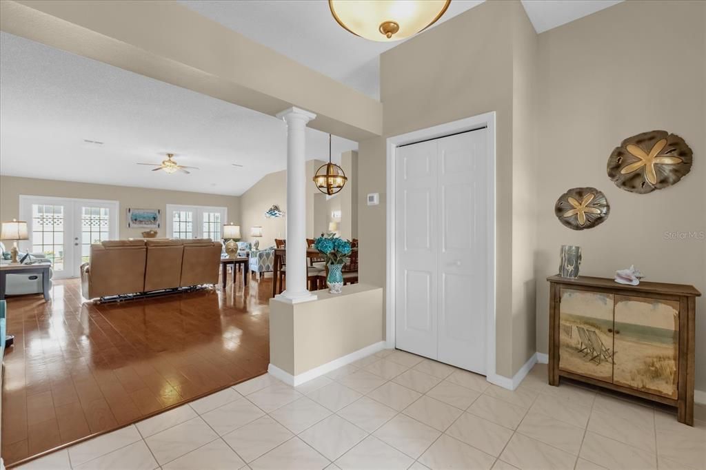 Entry Foyer with Coat Closet