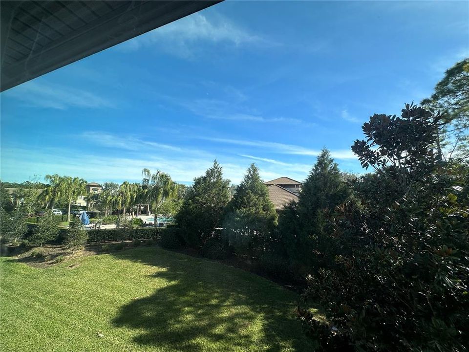 VIEW OF THE VISTAS CLUBHOUSE FROM PRIMARY BEDROOM