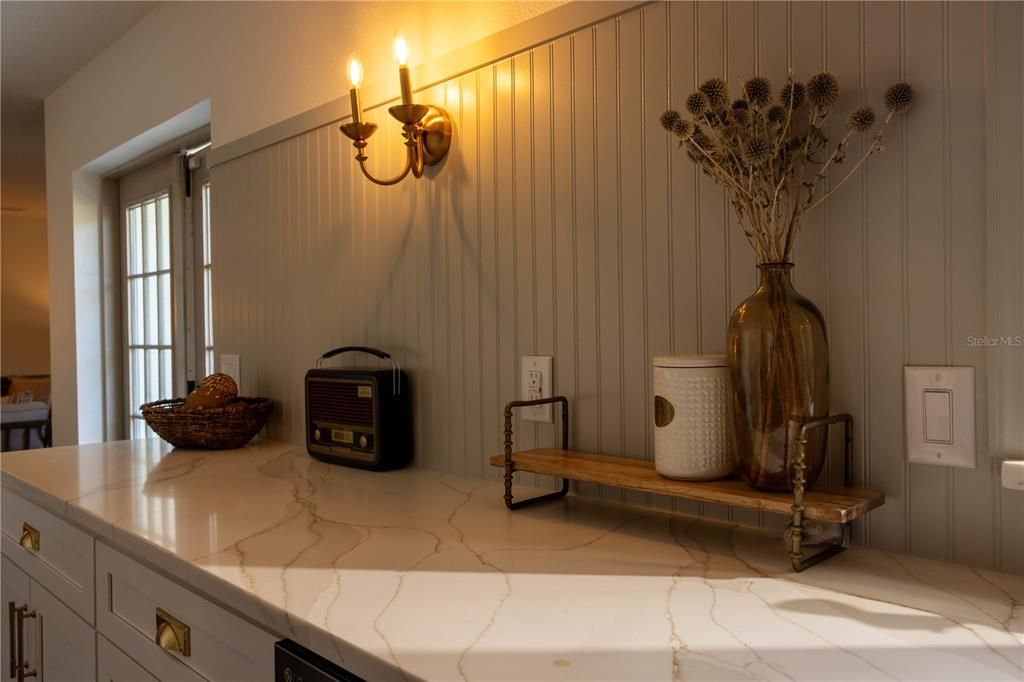 Elegant Quartz Counters.