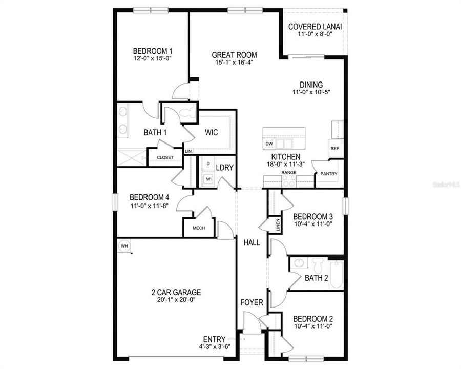 For Sale: $460,990 (4 beds, 2 baths, 1828 Square Feet)