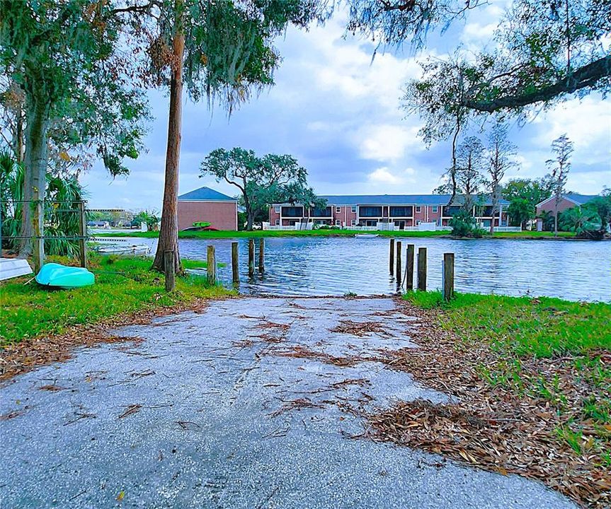 Community Boat Ramp & trailer parking steps from the condo