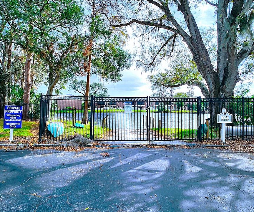 Community Boat Ramp & trailer parking steps from the condo