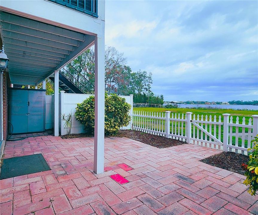 Fenced in private patio