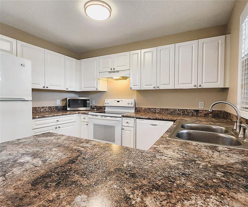 Renovated Kitchen includes all refrigerator, dishwasher, stove, countertop microwave, garbage disposal