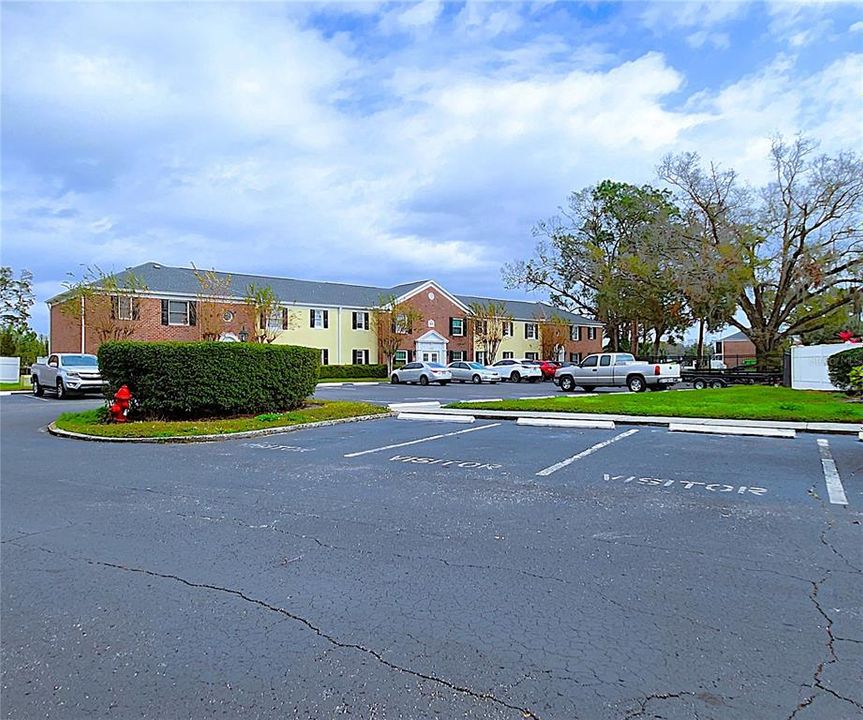 Visitor Parking galore. Condo includes 1 assigned parking space AND 1 assigned carport space.