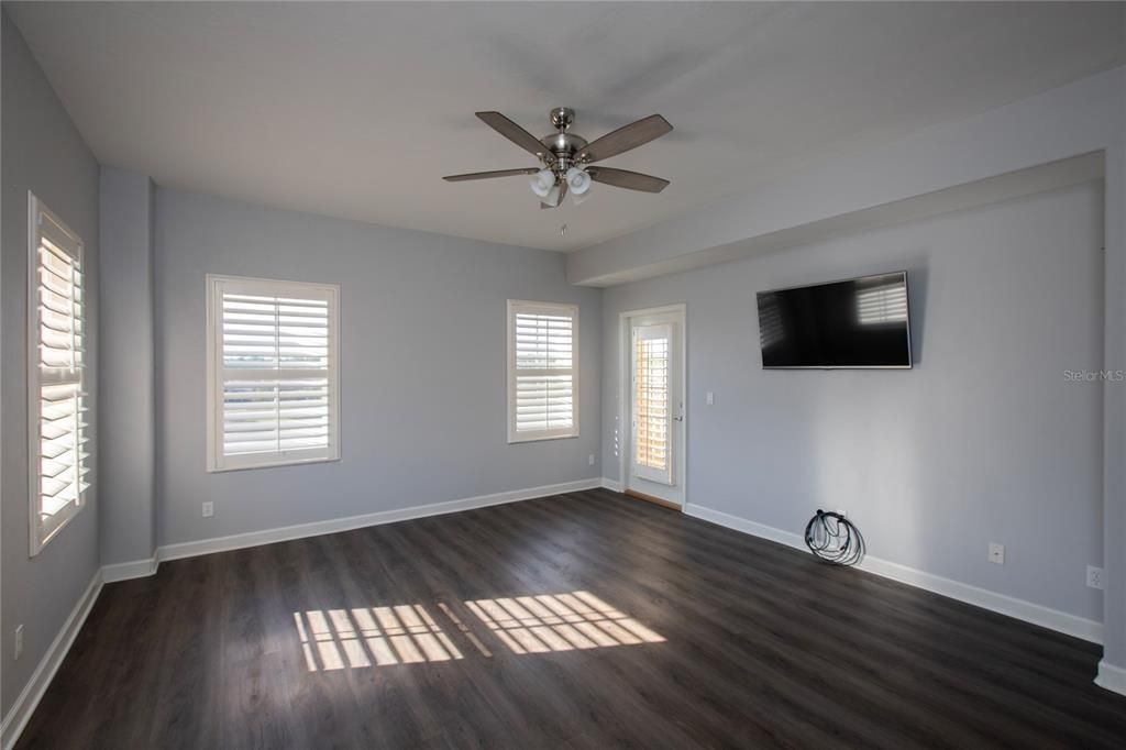 MASTER BEDROOM, FRENCH DOOR TO BALCONY