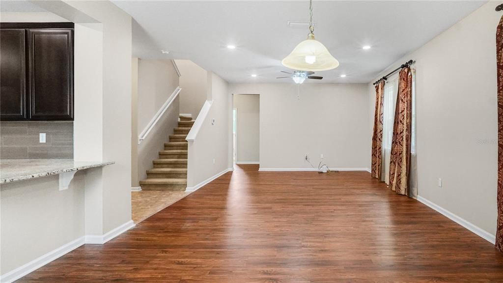 Great Room/Dinette/Access to Half Bath and Second Level