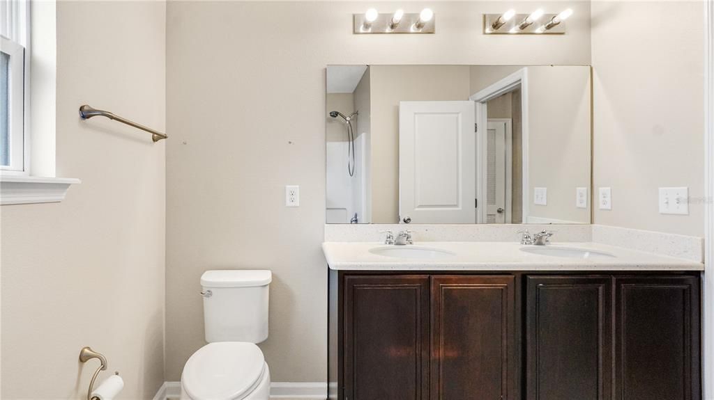 Second Level Full Bath with Double Sinks