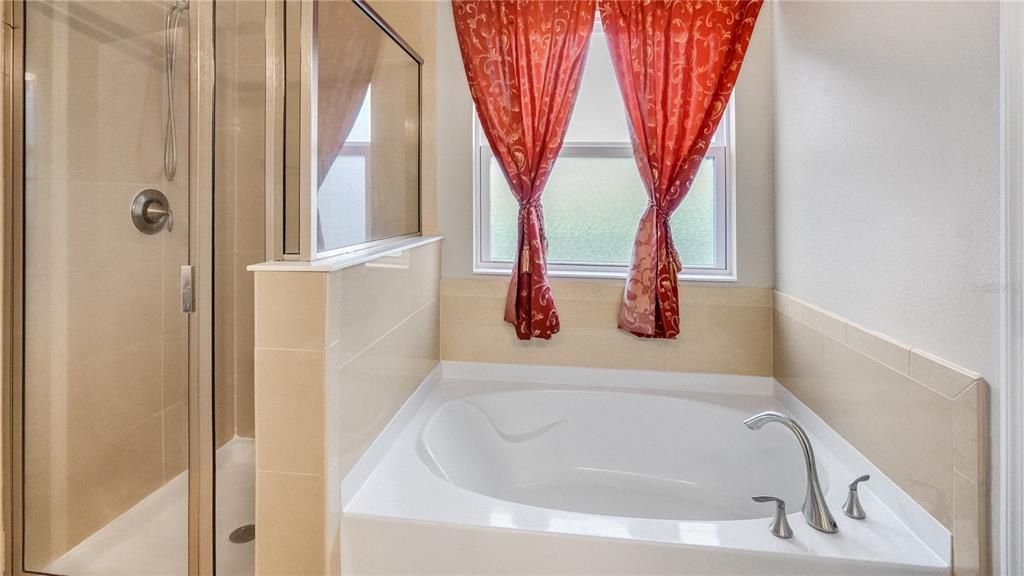 Primary Bath Shower & Garden Tub