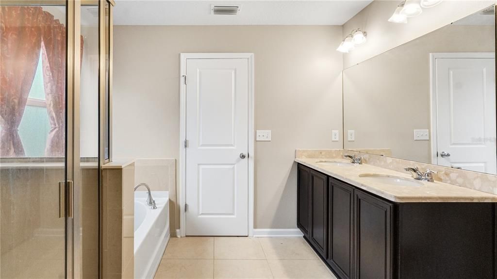 Second Level Full Bath with Separate Shower and Tub