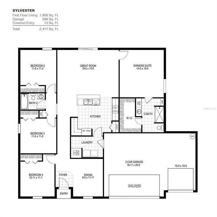 Active With Contract: $319,990 (4 beds, 2 baths, 1806 Square Feet)