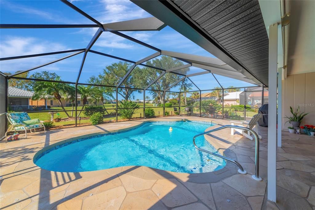 Lake view from the pool