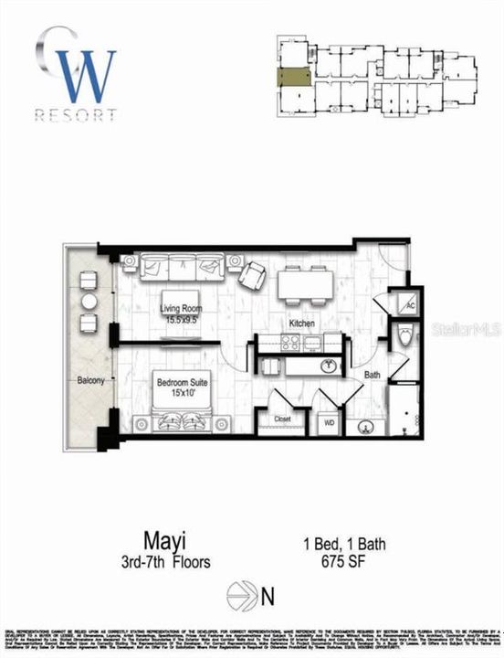 For Sale: $816,750 (1 beds, 1 baths, 675 Square Feet)