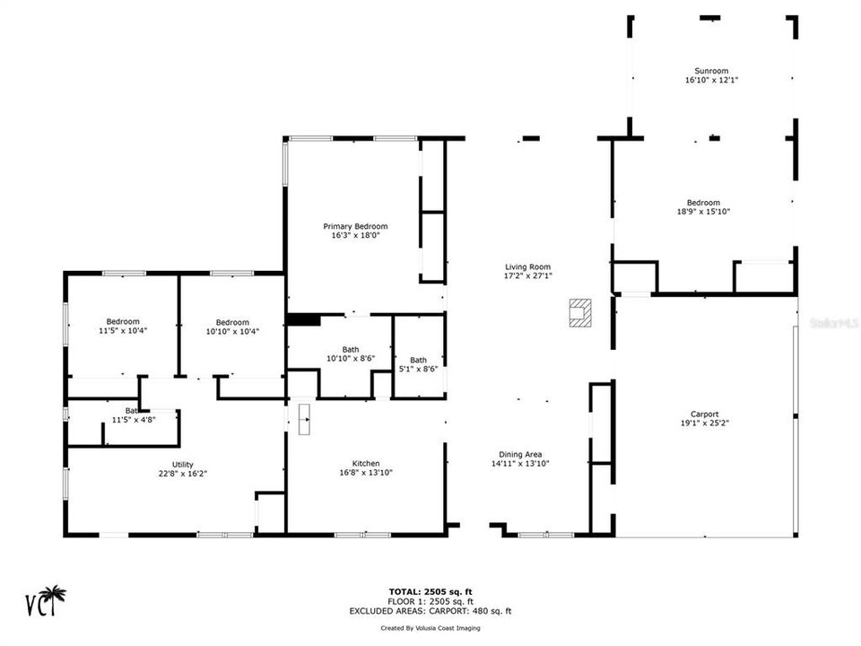 На продажу: $520,000 (4 спален, 3 ванн, 2721 Квадратных фут)