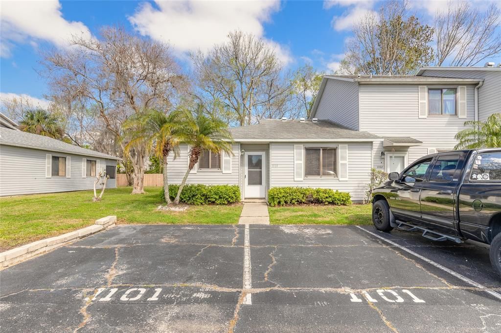 Front Entry with Two Parking Spaces