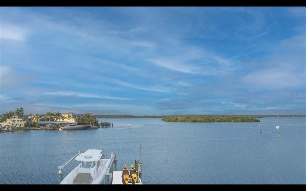 View from the rear of the house