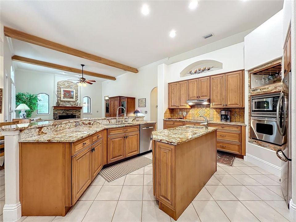 Open Kitchen Looking onto Family Room