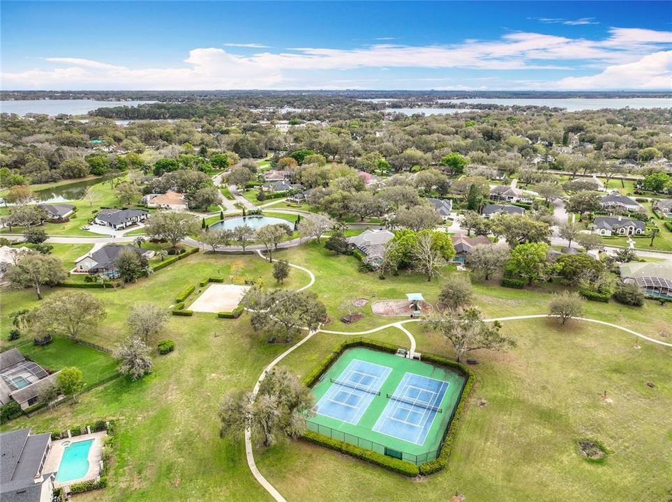 Aerial of of Playground, Tennis and Basketball