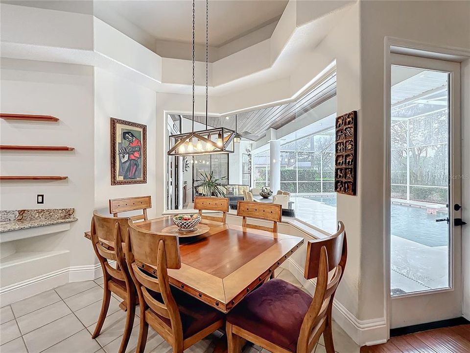 Eat-In kitchen Overlooking pool