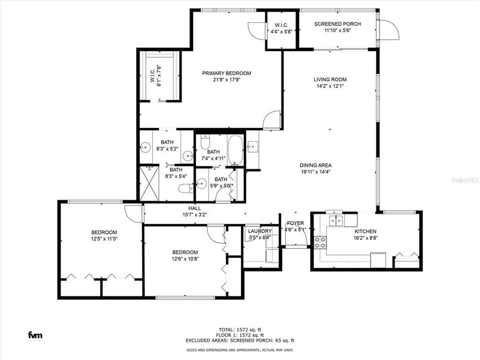 待售: $245,000 (3 贝兹, 2 浴室, 1570 平方英尺)