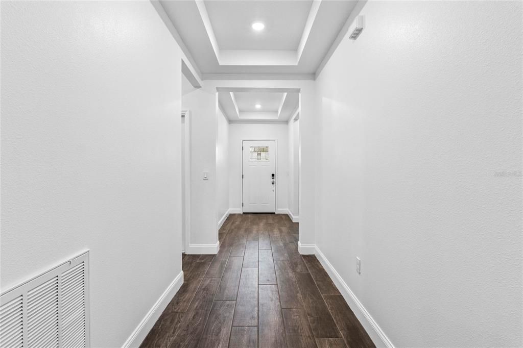 Spacious front entry.