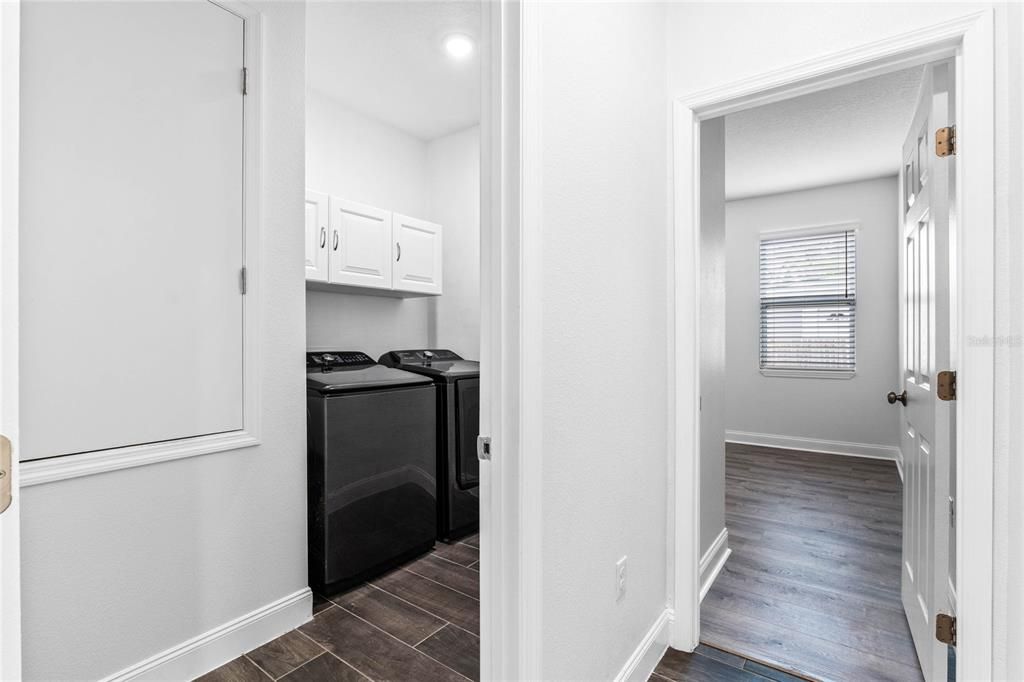 Washer / dryer included for tenant convenience.