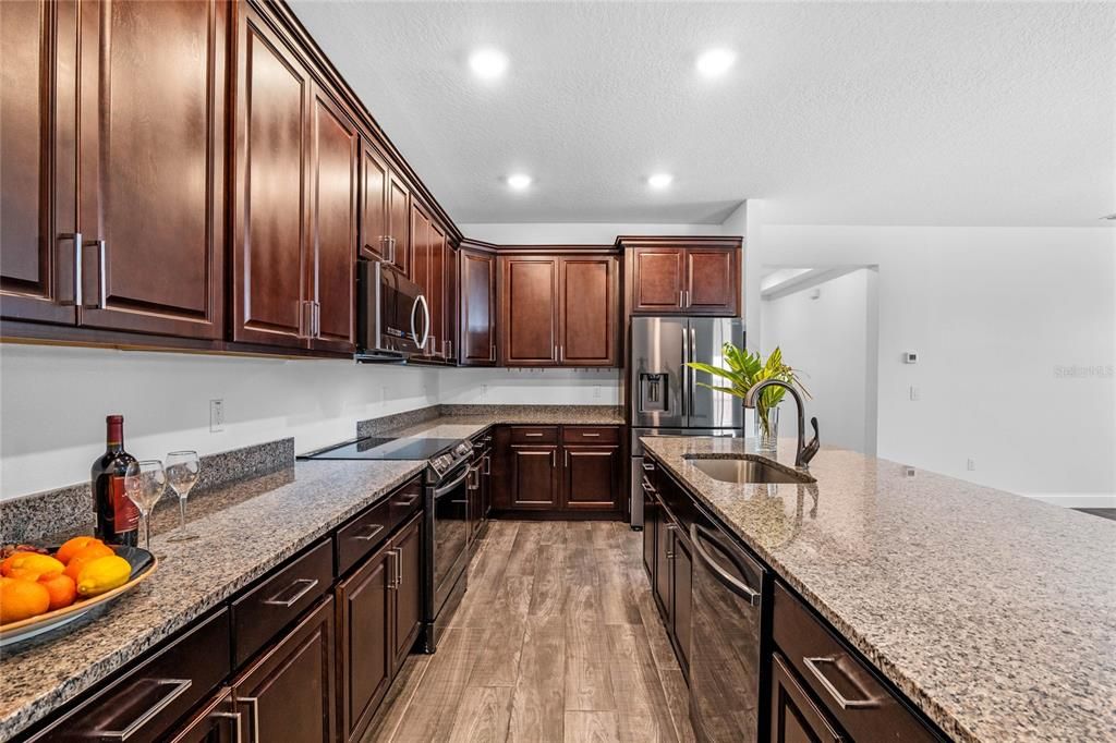 Spacious kitchen.