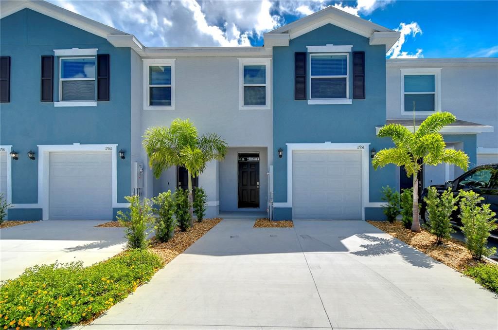 Front View. One car garage plus two driveway parking