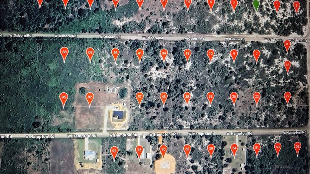 Few homes scattered surrounding area