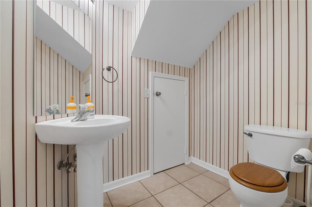 downstairs half bath