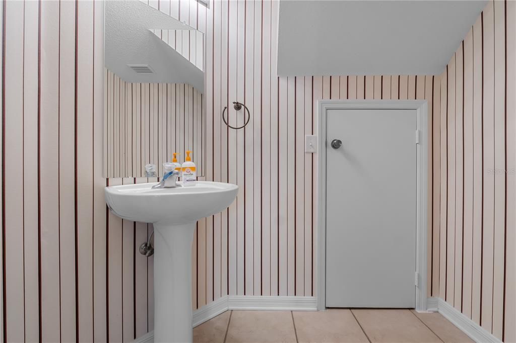downstairs half bath