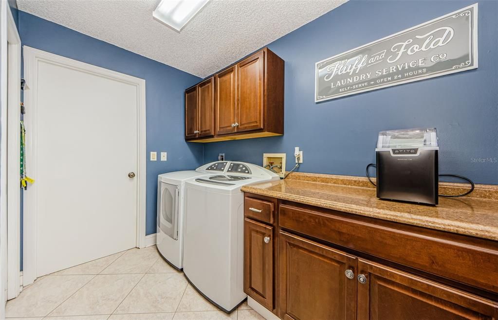 Laundry Room with access to garage.