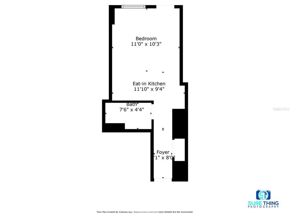 На продажу: $95,000 (1 спален, 1 ванн, 257 Квадратных фут)